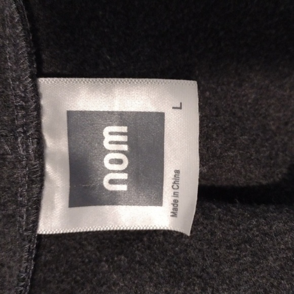 Nom Maternity Black Rainier Fleece Lined Zip Hoodie Size L - Picture 8 of 10